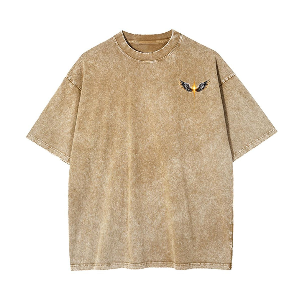 The Way, The Truth Winged Cross 100% Cotton T-Shirt