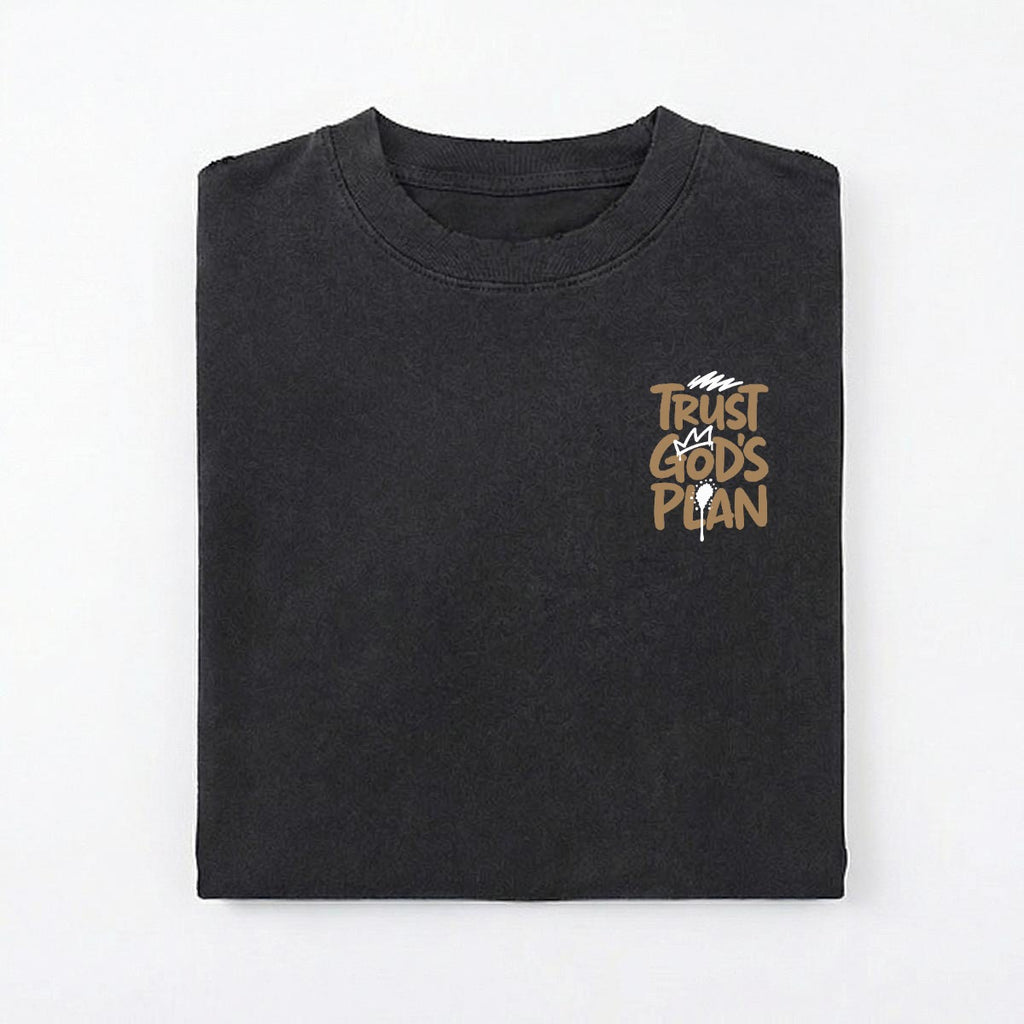 Trust God’s Plan Christian Graphic Tee – Inspirational Faith Shirt