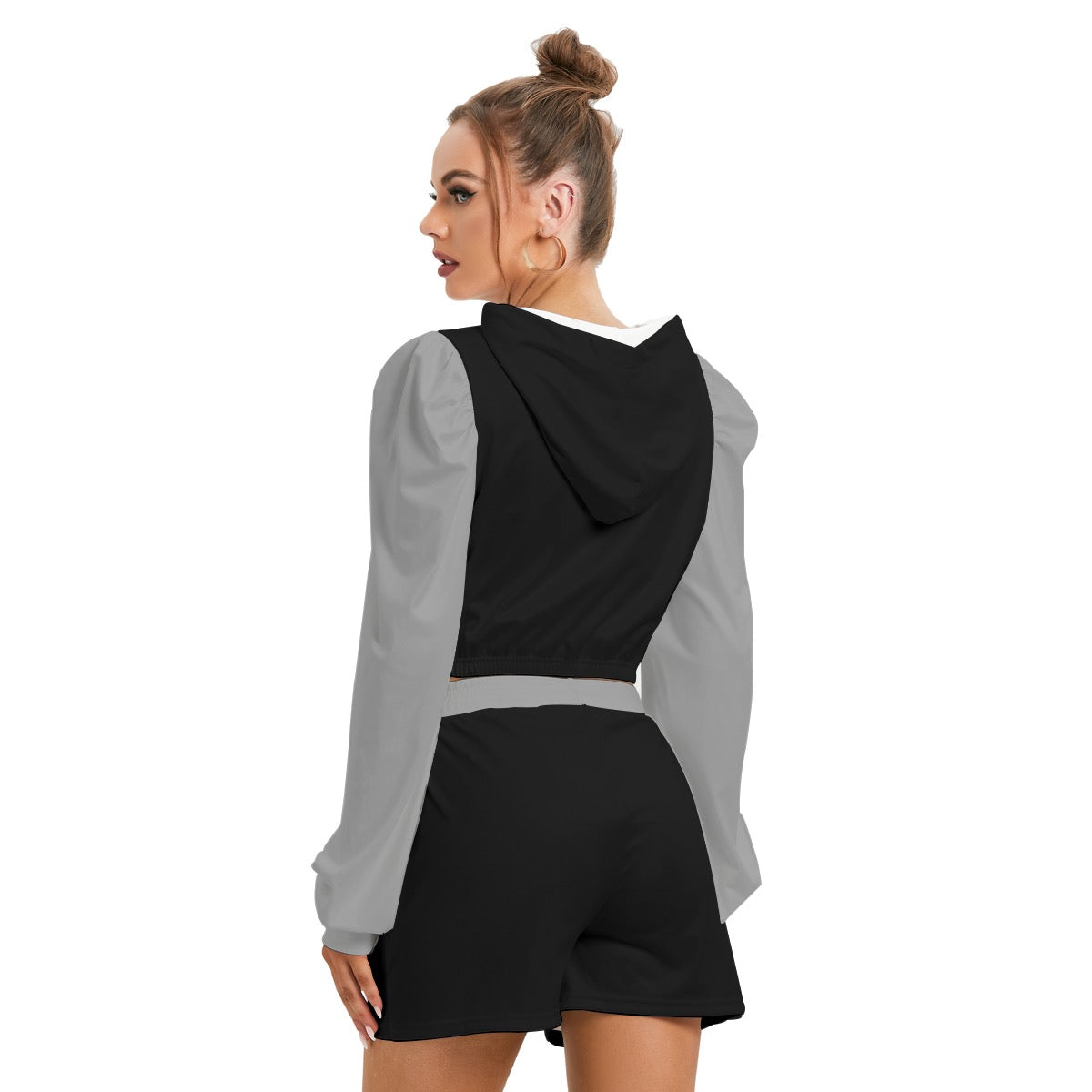 Women's Sarcastic Raccoon Hoodie and Shorts Set