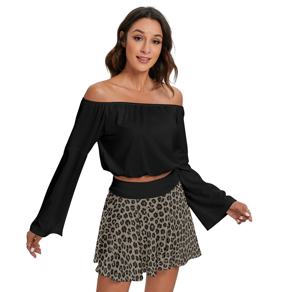 Wild & Chic Leopard Print Two-Piece Shorts Set