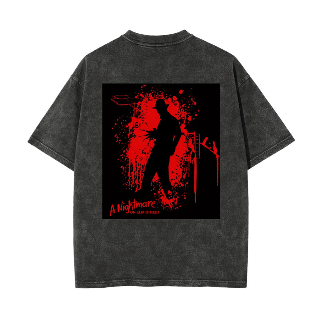 One Two Freddy’s Coming for You Horror Graphic Tee – Nightmare Halloween Design