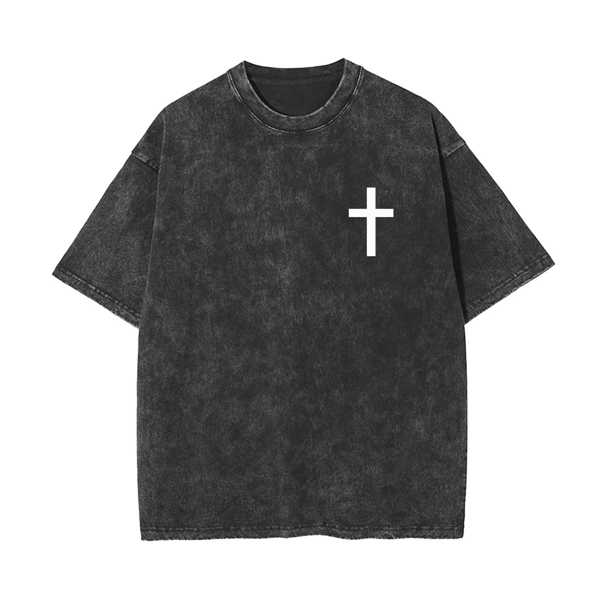 Salvation Jesus Paid It All Vintage Washed Christian T-Shirt – Unisex Faith Graphic Tee