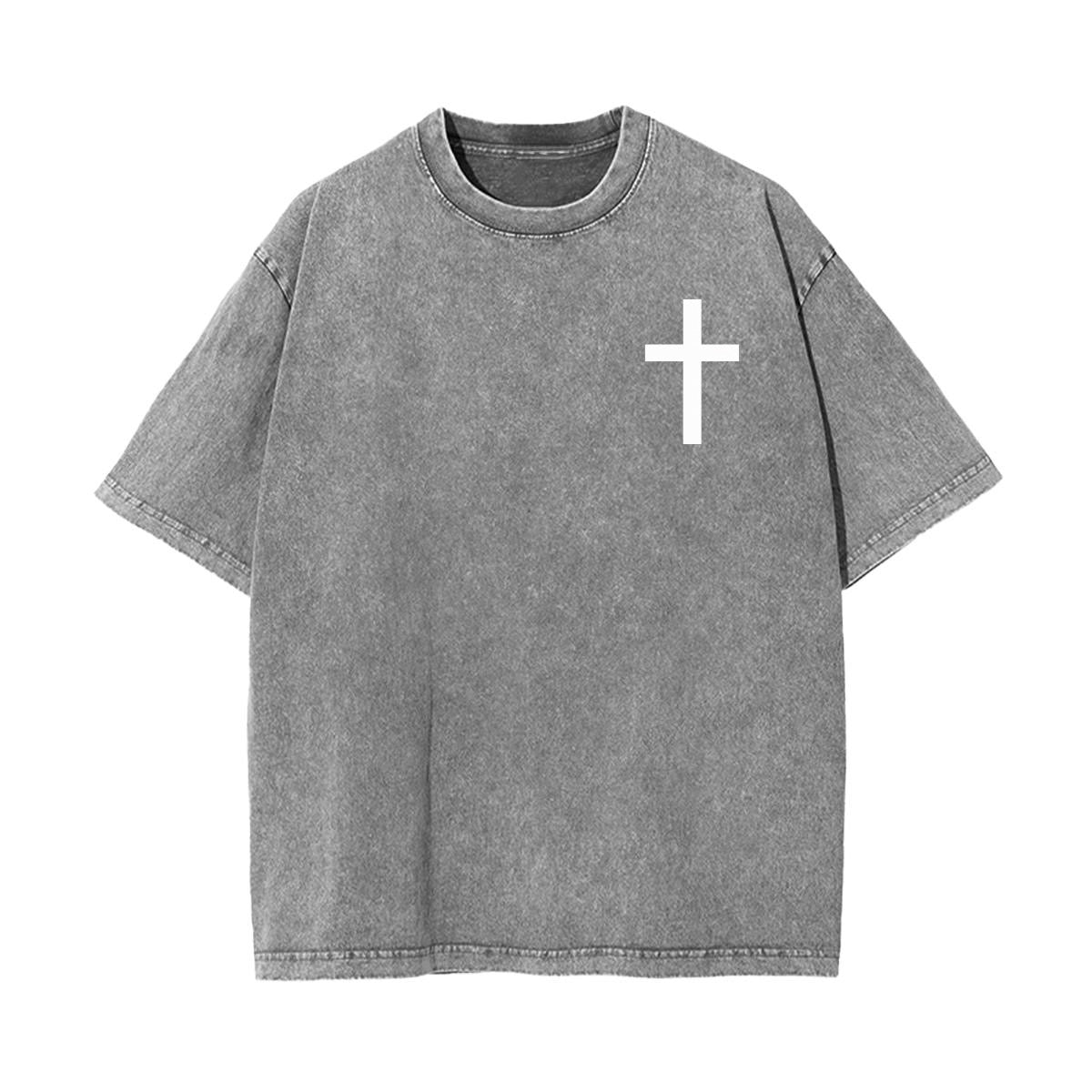Salvation Jesus Paid It All Vintage Washed Christian T-Shirt – Unisex Faith Graphic Tee