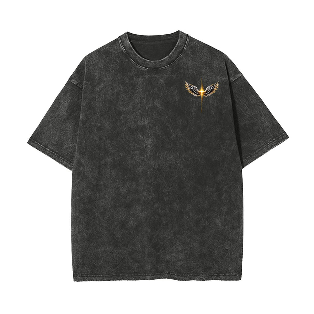 The Way, The Truth Winged Cross 100% Cotton T-Shirt