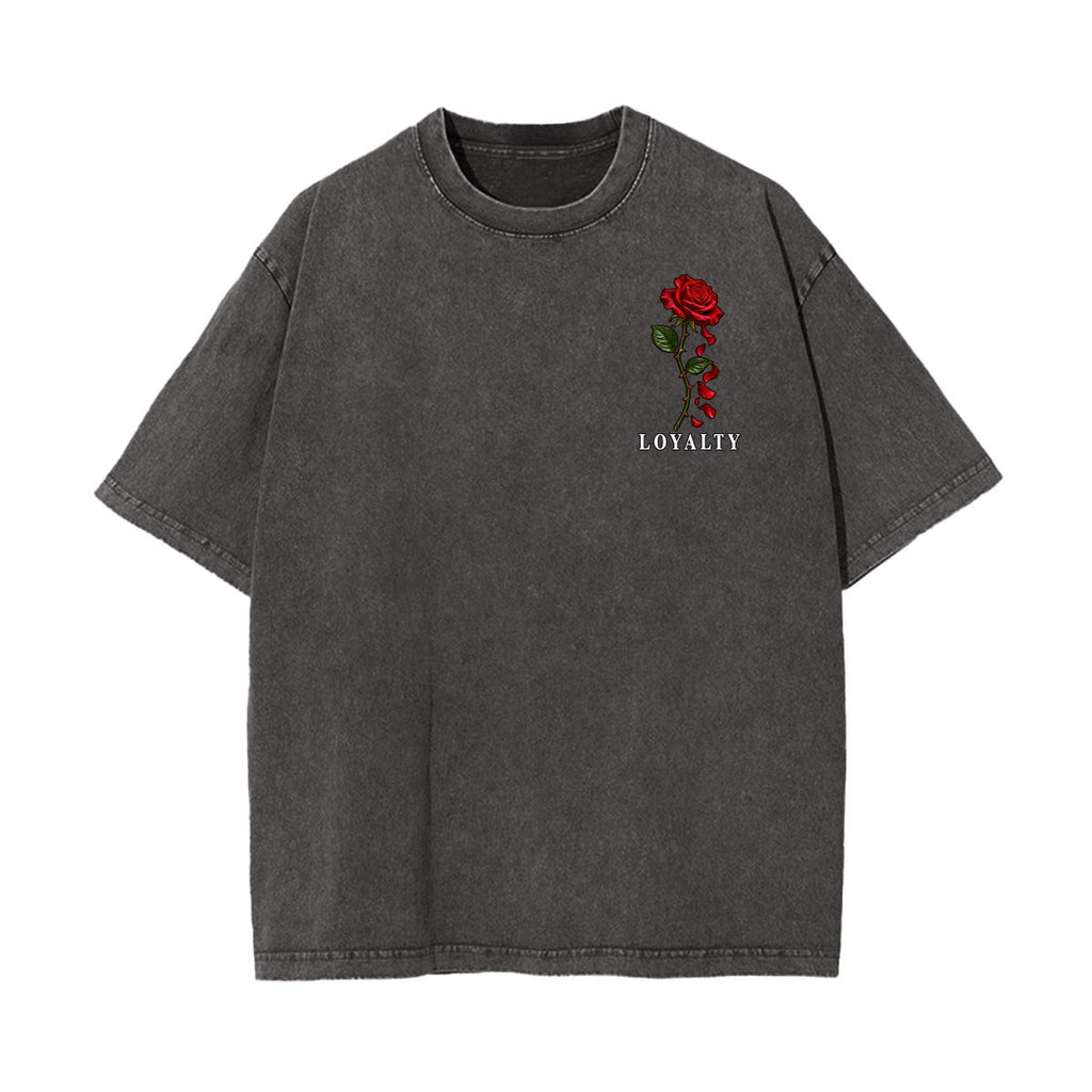 Loyalty Rose Vintage Washed Graphic T-Shirt