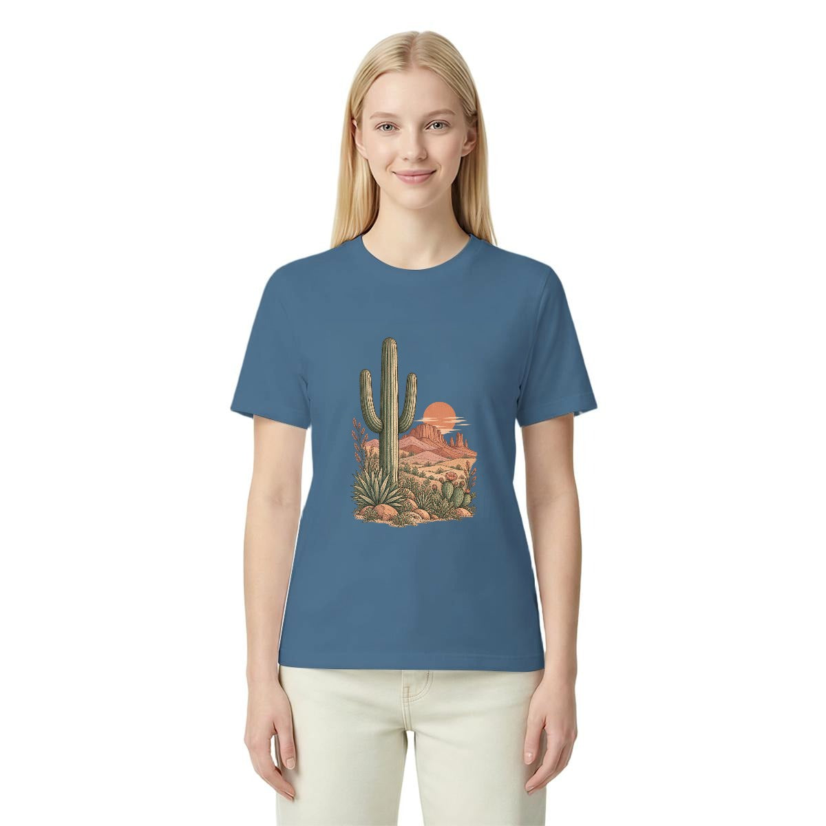 Women’s Southwestern Desert Cactus Graphic T-Shirt