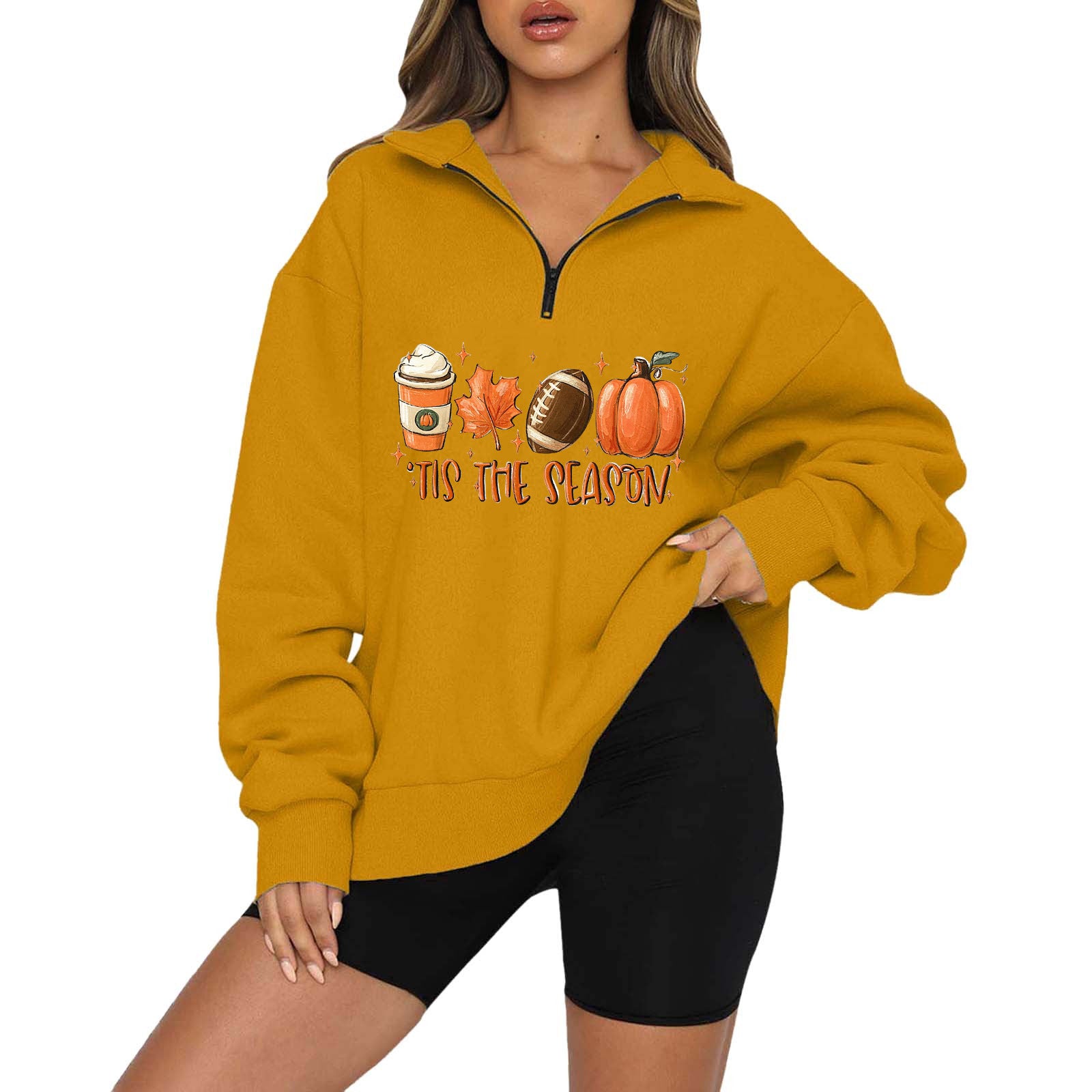 Women’s Halloween Pumpkin Zip Hoodie | Cozy Fall Sweatshirt