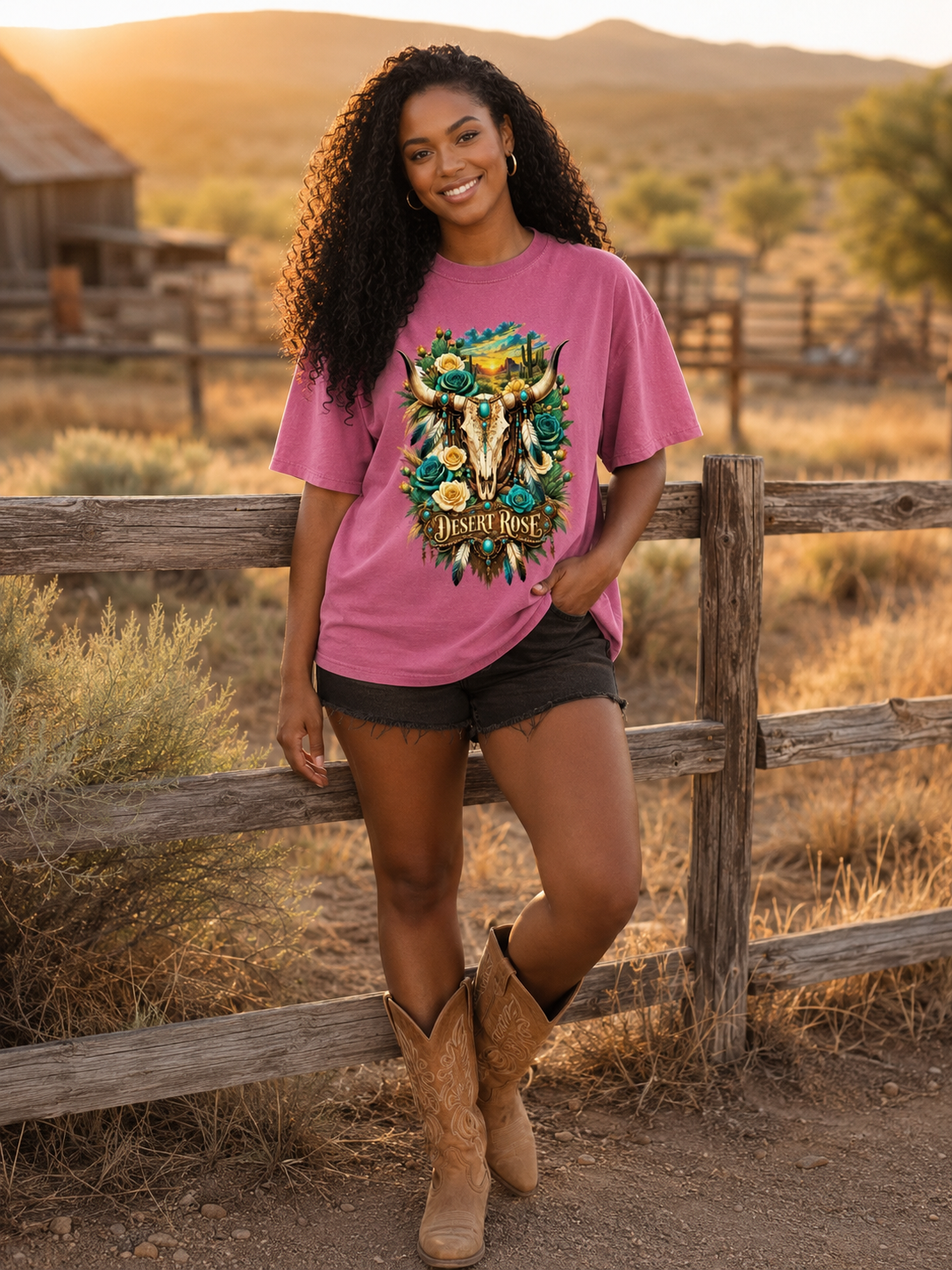Desert Rose Western Graphic T-Shirt