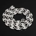 12mm Miami Cuban Link Necklace – Coffee Bean Chain | Unisex Hip-Hop Jewelry