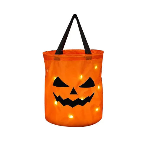 LED Light-Up Halloween Trick-or-Treat Bag