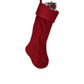 2026 Christmas Home Wall Decoration Cute Large Knitted Yarn Eco-Friendly Soft Acrylic Fiber Embroidery Stocking Gift Bag 18inch