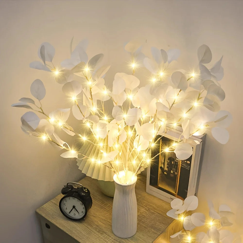 LED Apple Leaf Branch Lights – Battery-Powered Decorative Tree for Home Décor