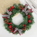 Decorative Christmas Wreath for Front Door, Wall & Holiday Home Décor