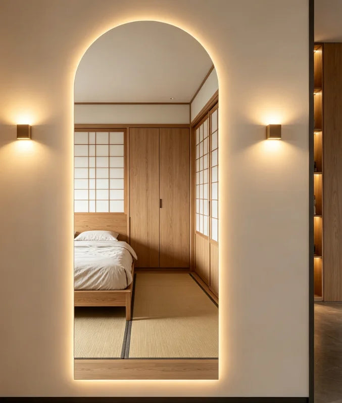 Modern LED Wall Mirror with Touch Control