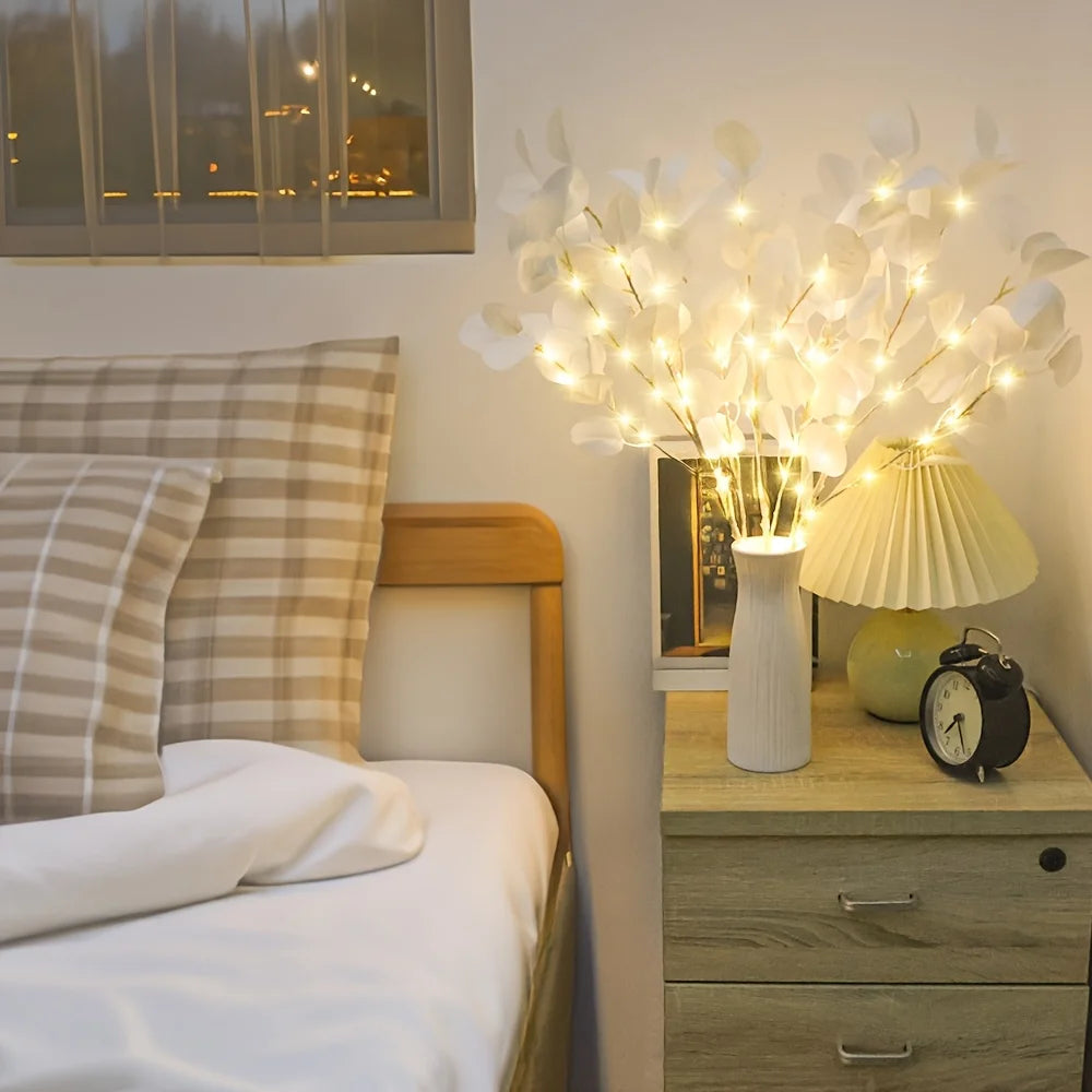 LED Apple Leaf Branch Lights – Battery-Powered Decorative Tree for Home Décor