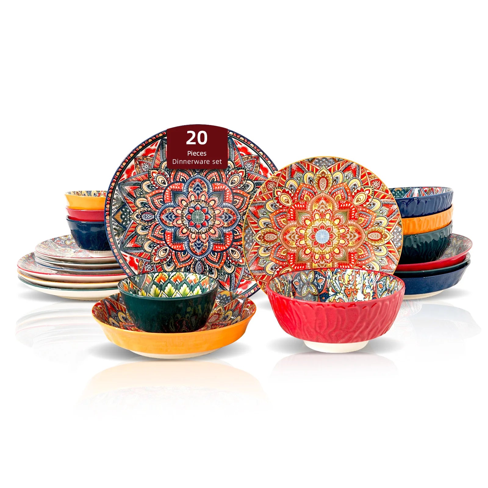 Luxury Boho Ceramic Dinnerware Set