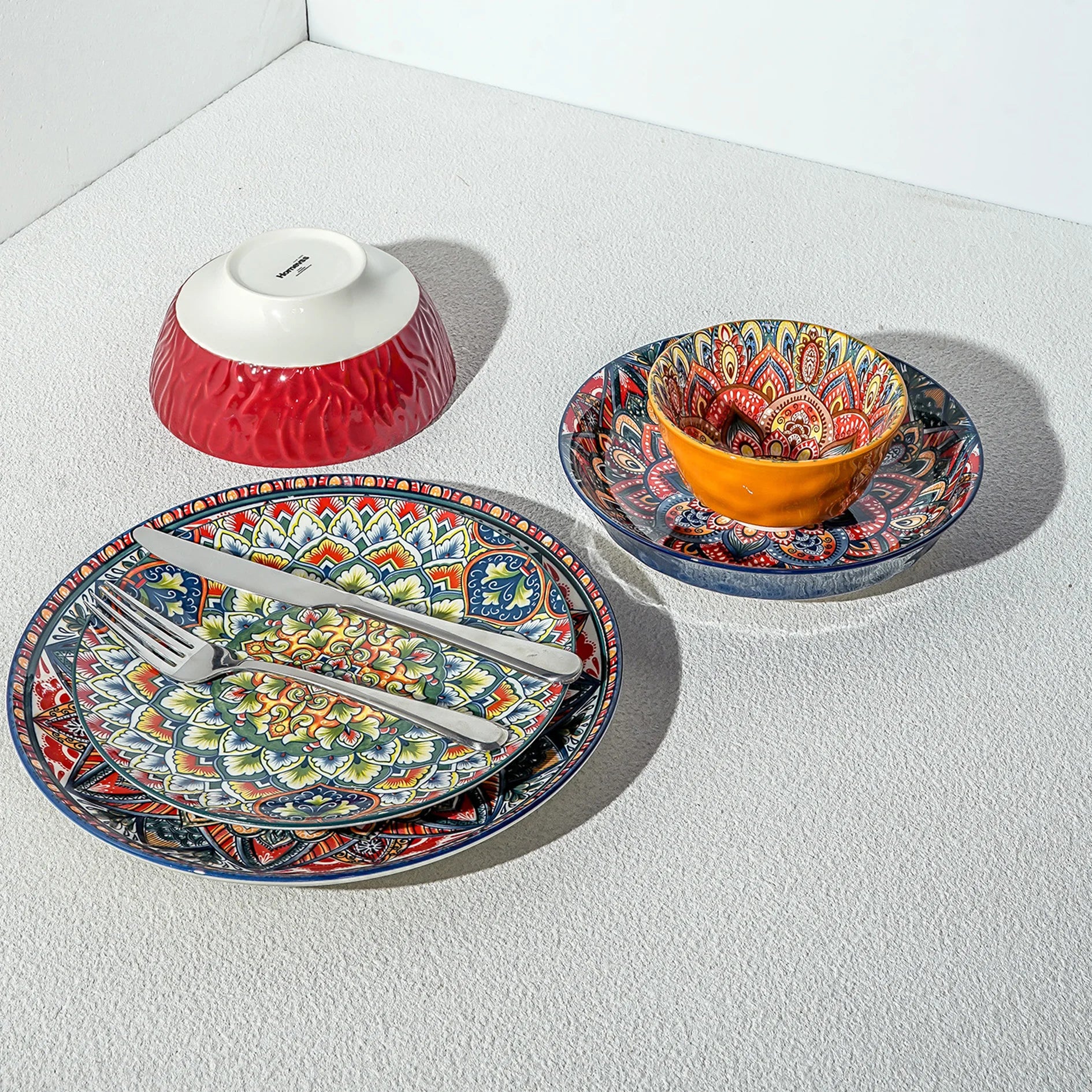 Luxury Boho Ceramic Dinnerware Set