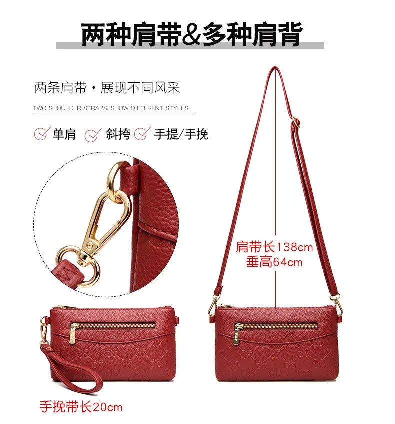 Classic Soft Leather Crossbody Bag