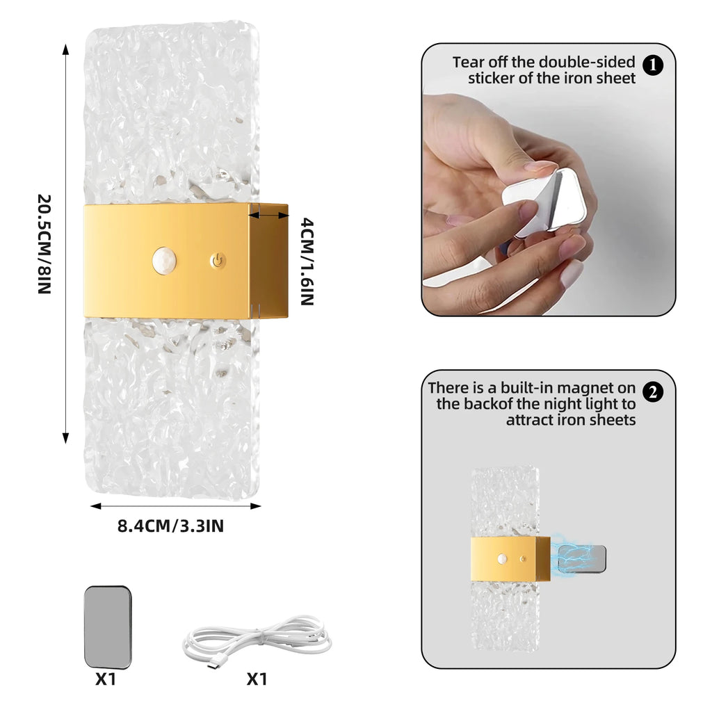 Rechargeable Motion Sensor LED Wall Light