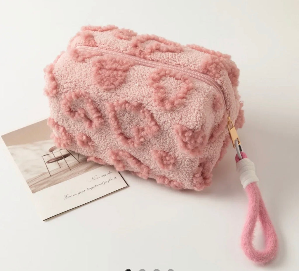 Plush Cosmetic Makeup Bag