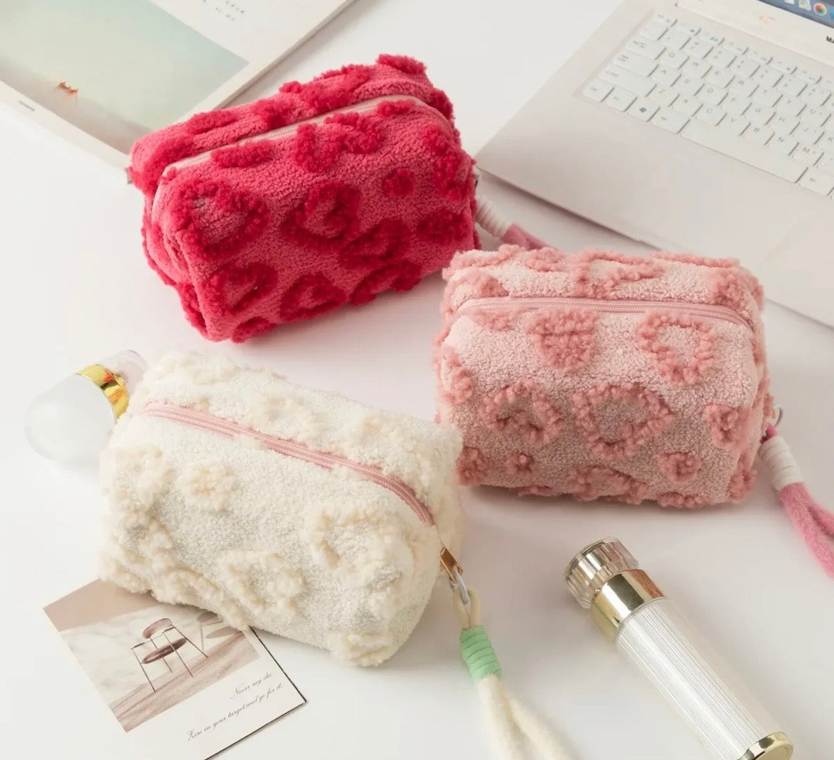 Plush Cosmetic Makeup Bag