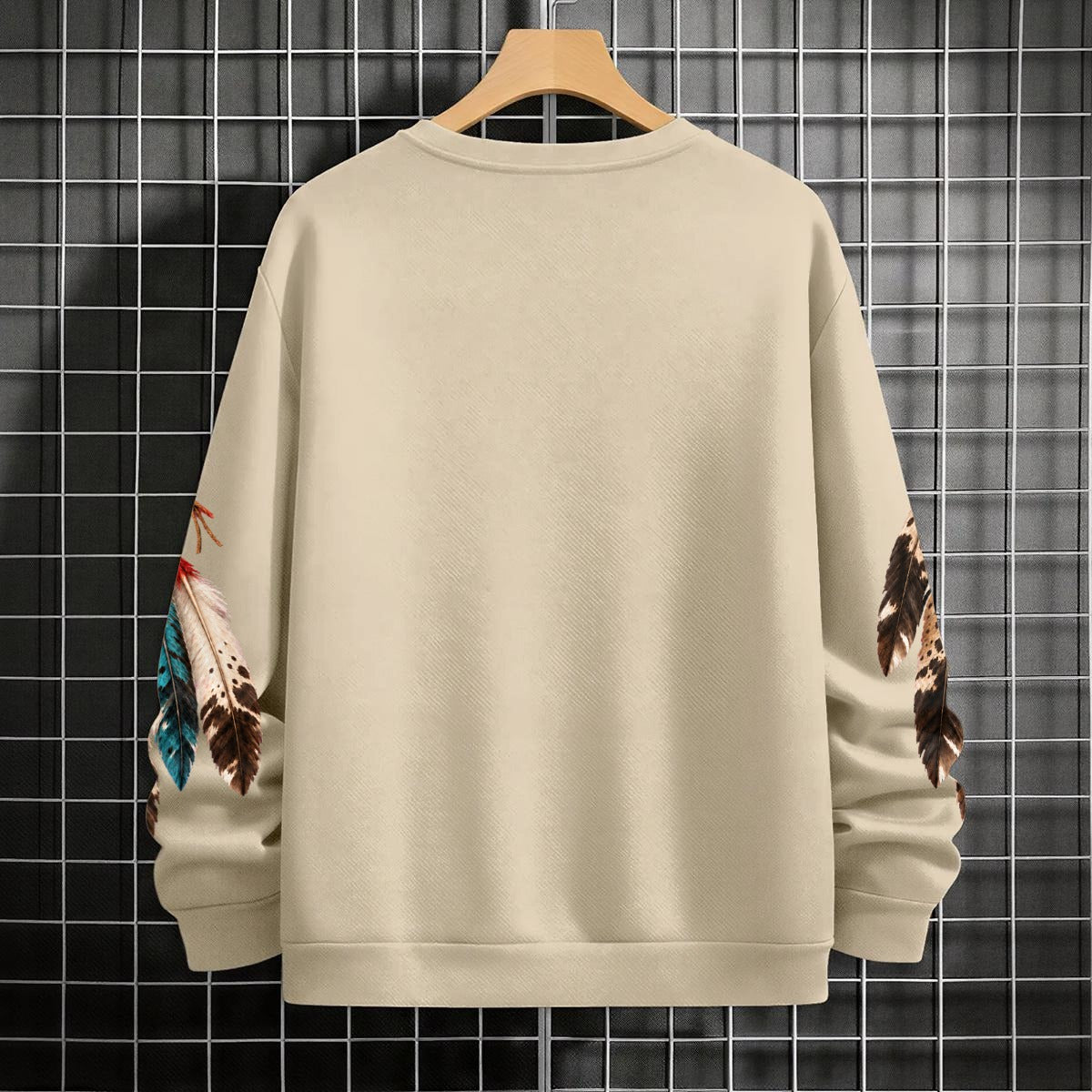 Free Spirit Feather Portrait Long-Sleeve Graphic T-Shirt