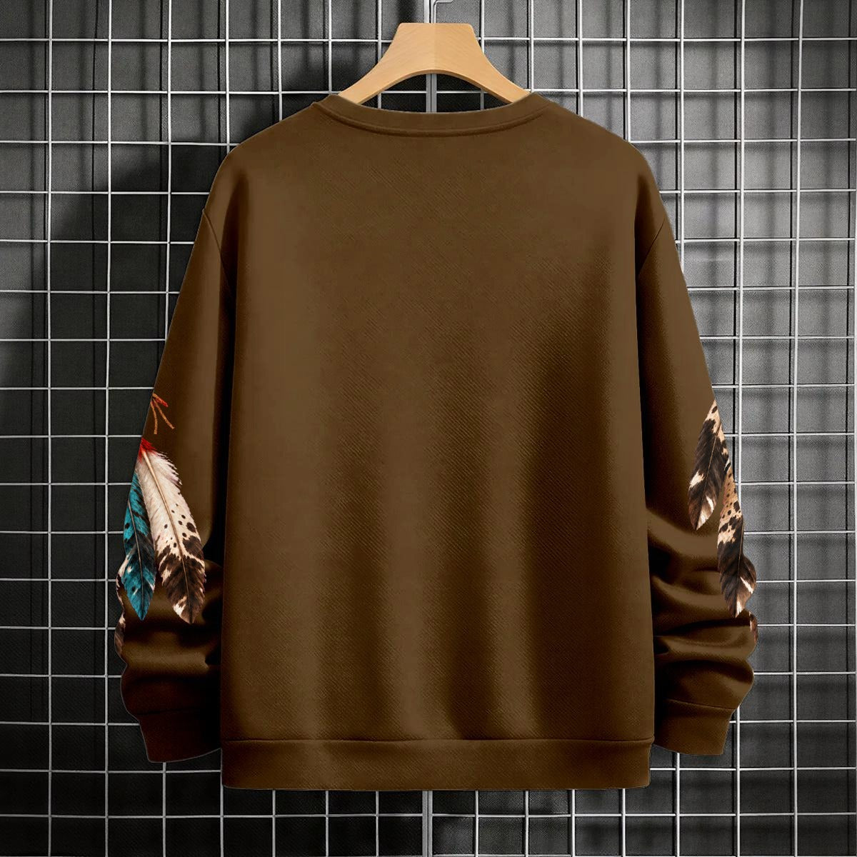Free Spirit Feather Portrait Long-Sleeve Graphic T-Shirt