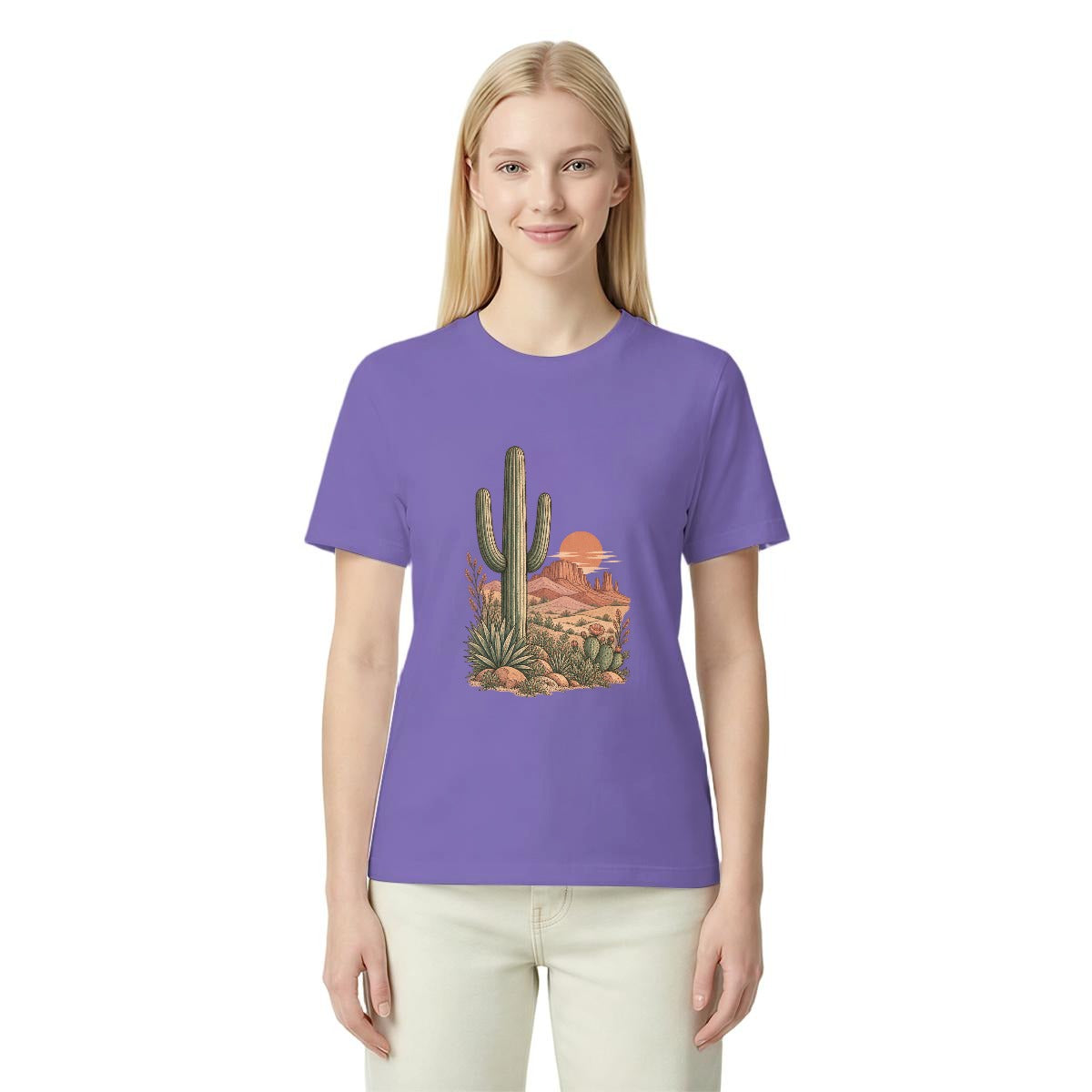 Women’s Southwestern Desert Cactus Graphic T-Shirt