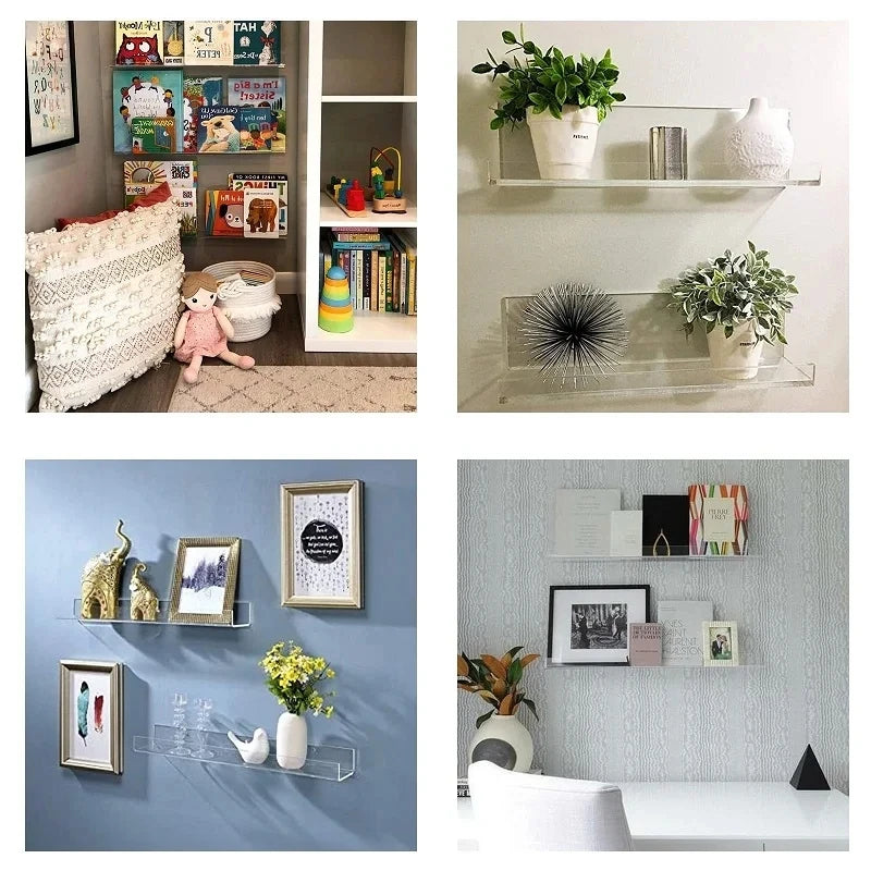 Clear Acrylic Wall Shelf & Display Organizer