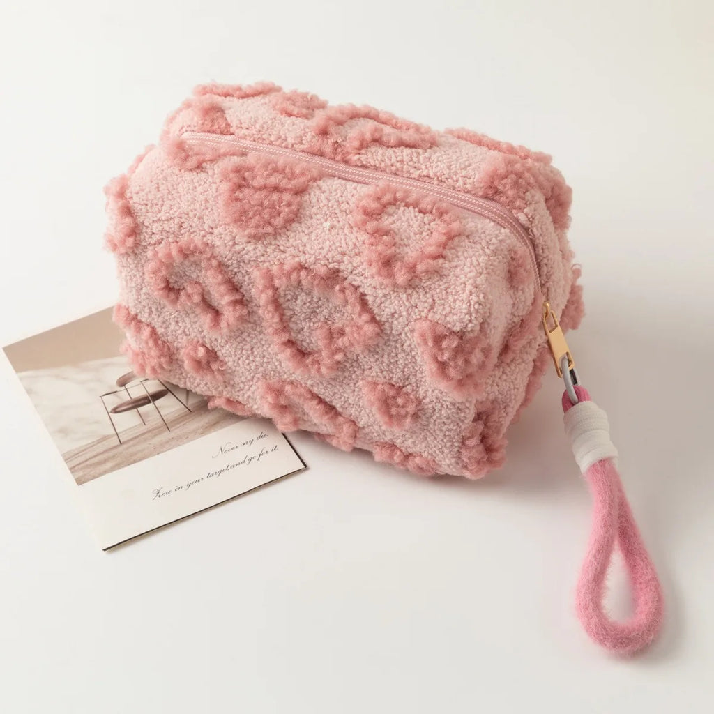Plush Cosmetic Makeup Bag