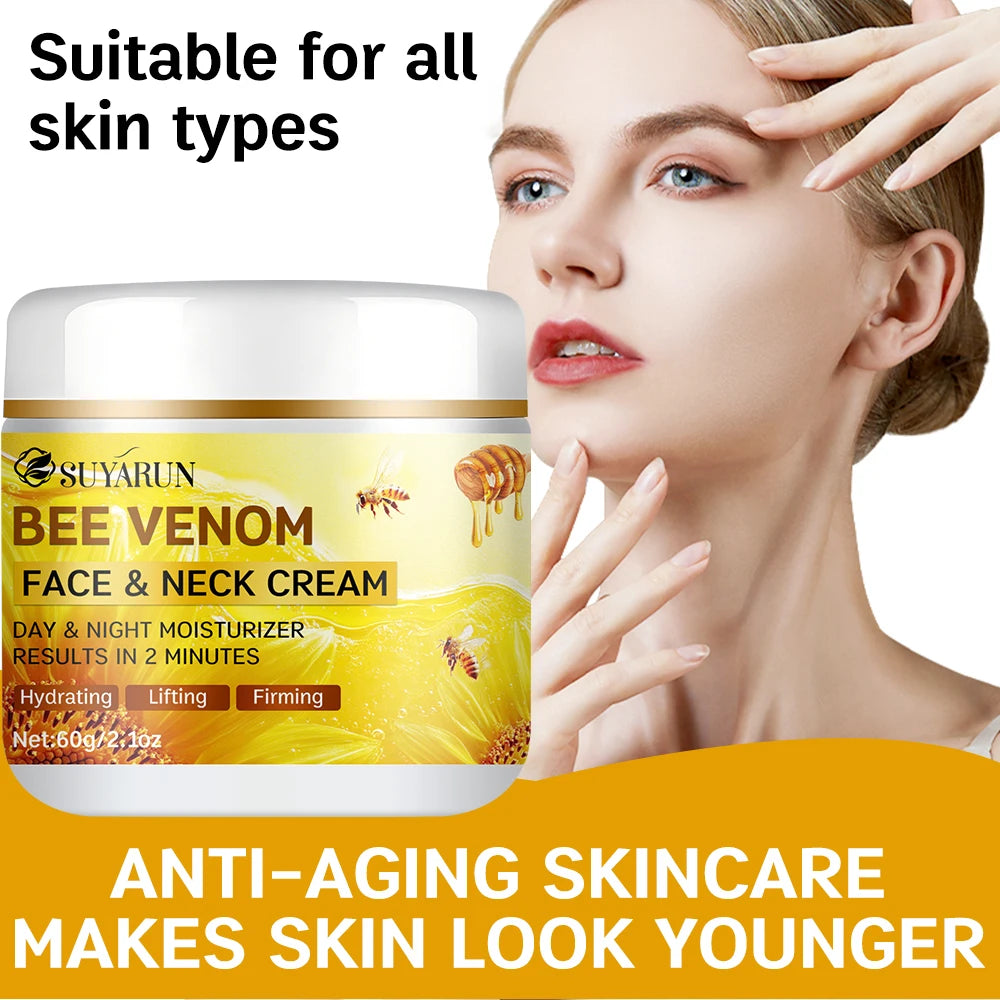 Bee Venom Collagen Face & Neck Cream | Firming & Hydrating Moisturizer
