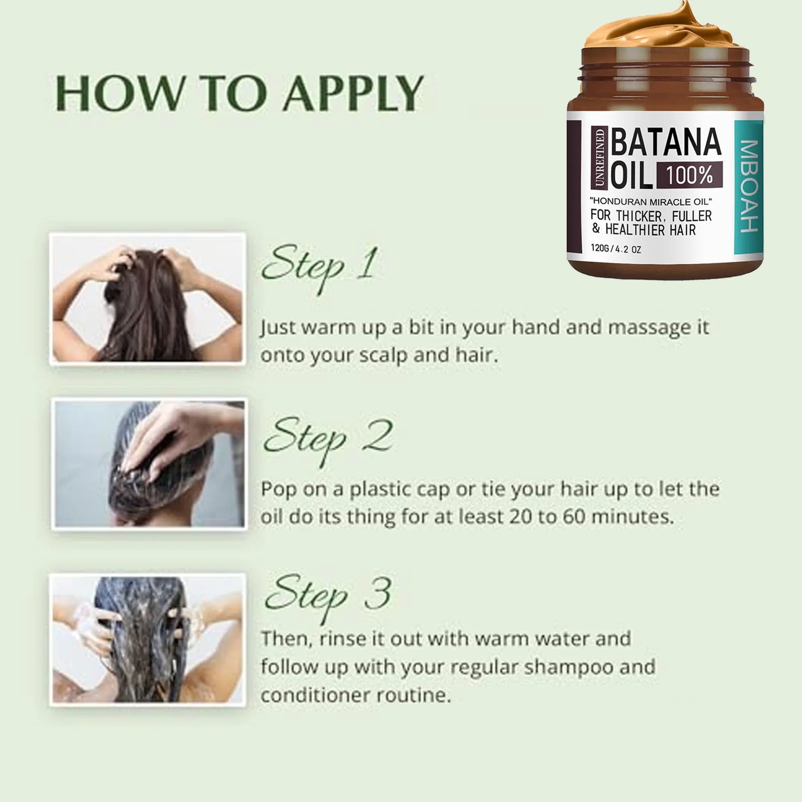 100% Batana Oil Hair Mask | Deep Repair & Nourishing Hair Treatment