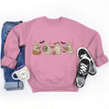 Halloween Ghost Pumpkin Oversized Sweatshirt | Cozy Fall Crewneck for Women