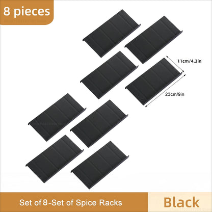 4-Tier Adjustable Spice Drawer Organizer