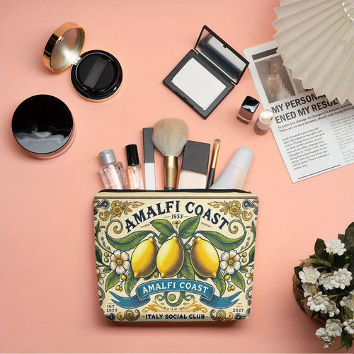 Amalfi Coast Lemon Makeup Bag