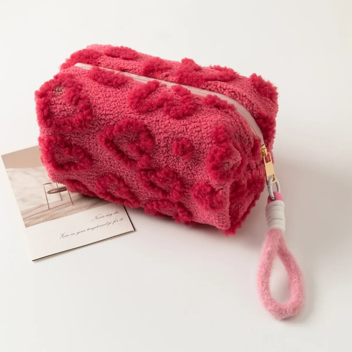 Plush Cosmetic Makeup Bag