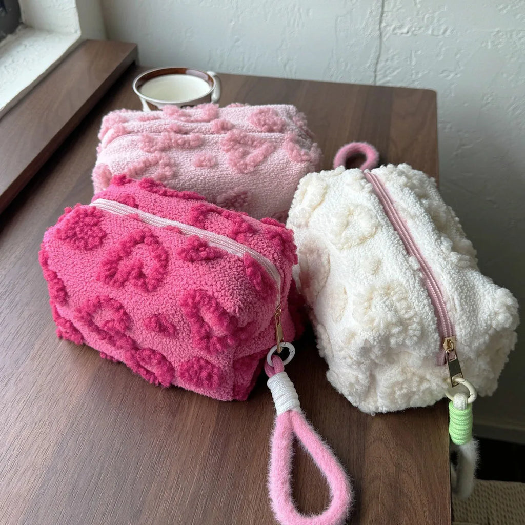 Plush Cosmetic Makeup Bag