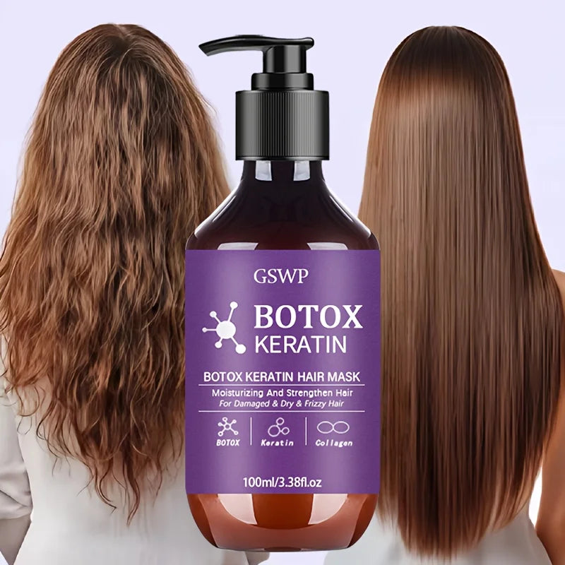Keratin Hair Repair Mask | Deep Moisture & Frizz Control Treatment