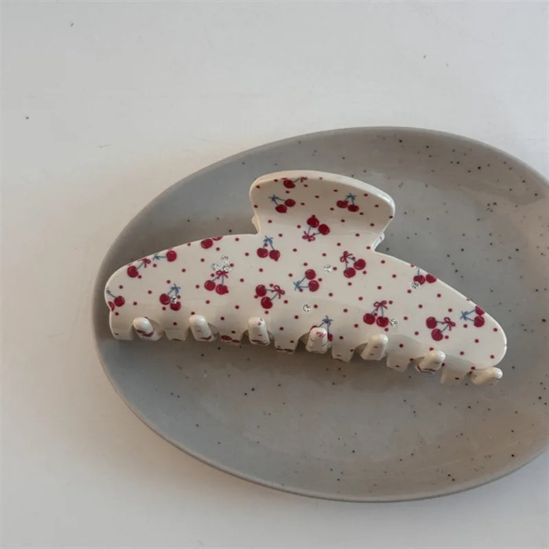 Cherry & Blueberry Hair Claw Clip