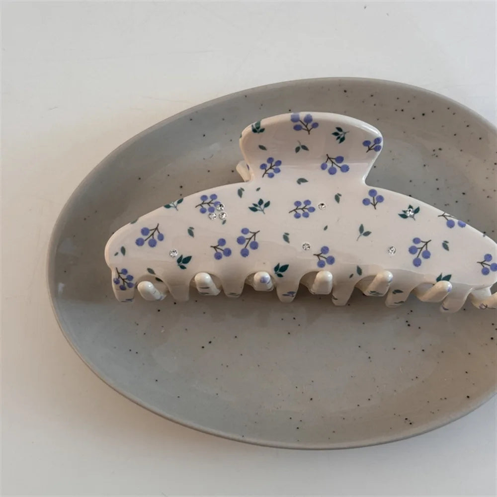Cherry & Blueberry Hair Claw Clip
