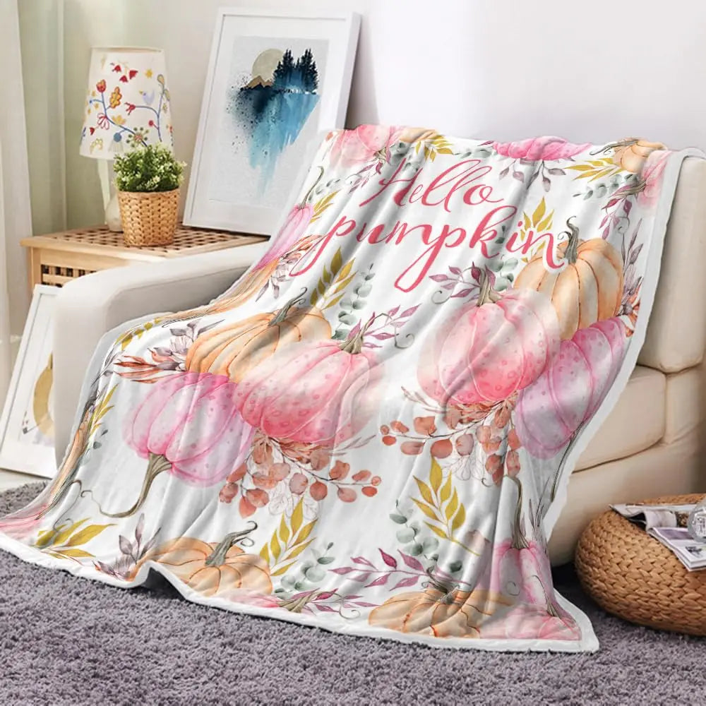 Cozy Halloween Patchwork Throw Blanket