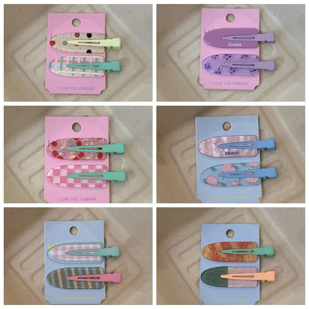 Cute Pattern Hair Clips