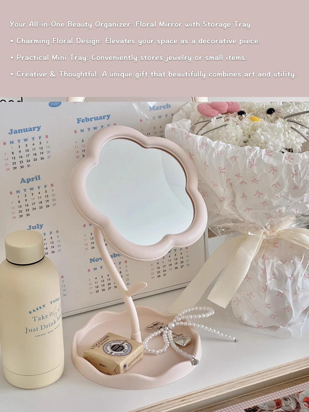Flower Vanity Mirror