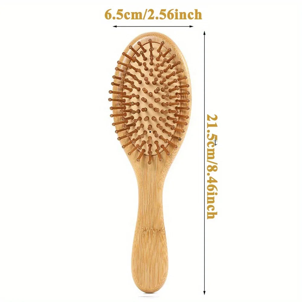 Natural Bamboo Paddle Hair Brush