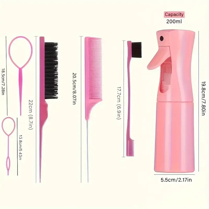 6pcs/Set Brush & Spray Bottle
