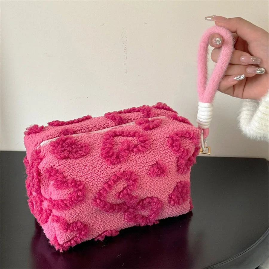 Plush Cosmetic Makeup Bag