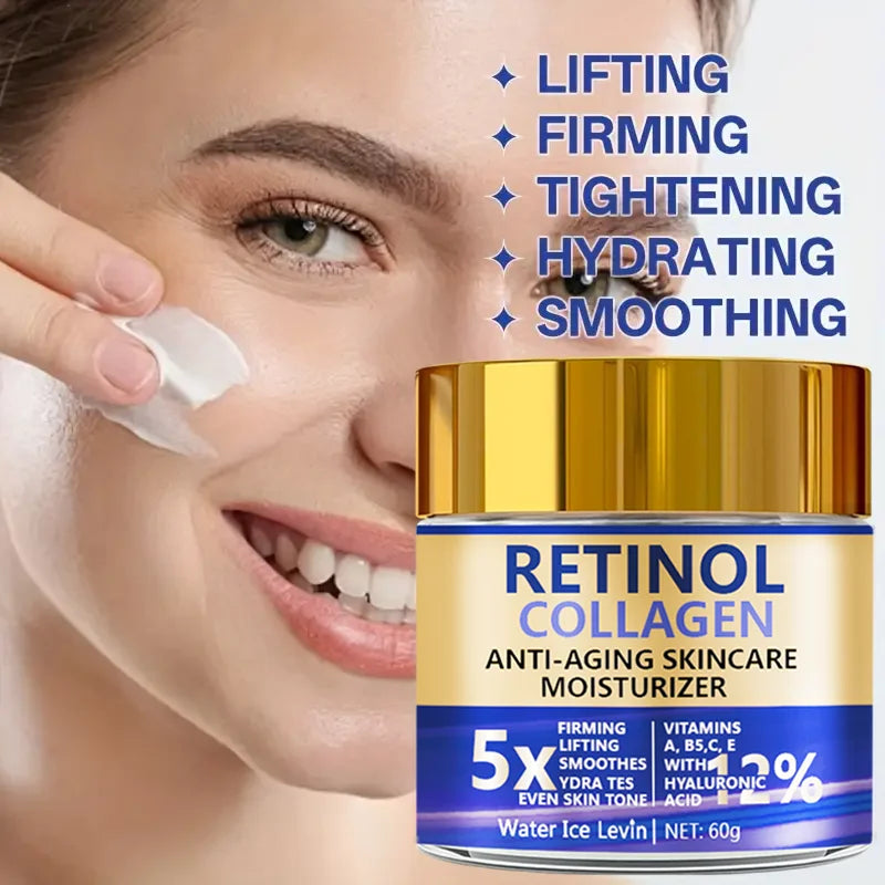 Retinol & Collagen Face Cream | Daily Hydrating Moisturizer