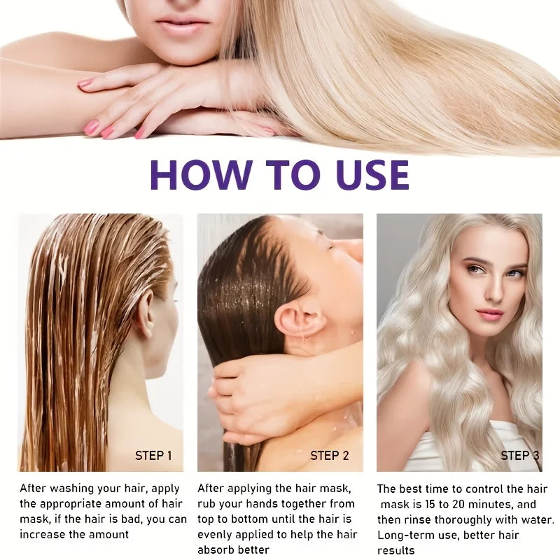 Keratin Hair Repair Mask | Deep Moisture & Frizz Control Treatment