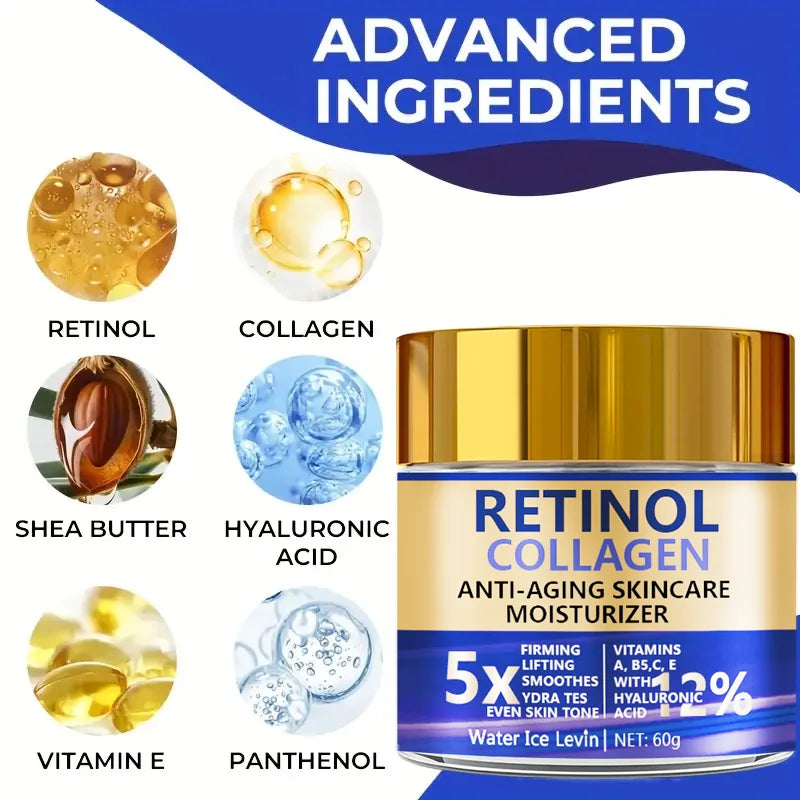 Retinol & Collagen Face Cream | Daily Hydrating Moisturizer