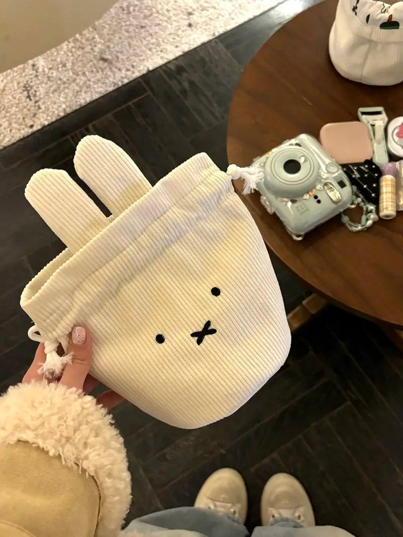 Cute Corduroy Makeup Storage Bag